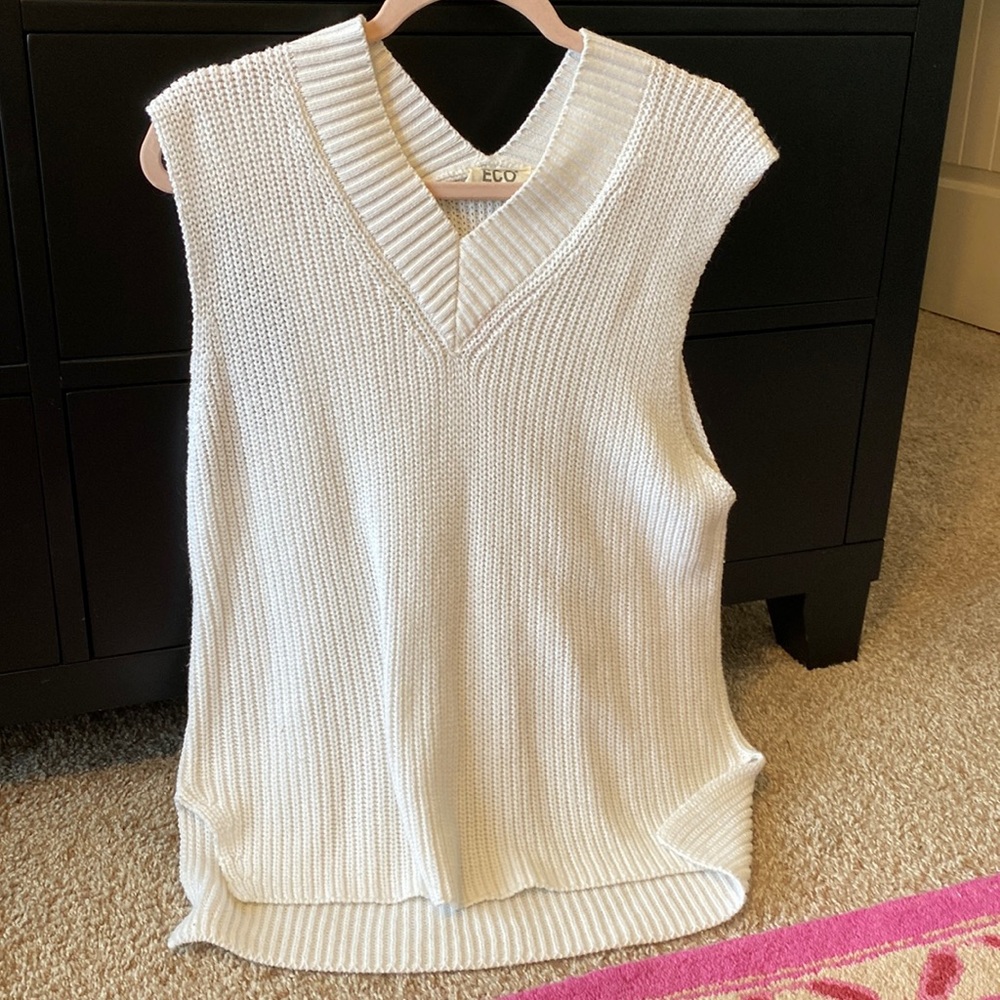 White Sweater Vest